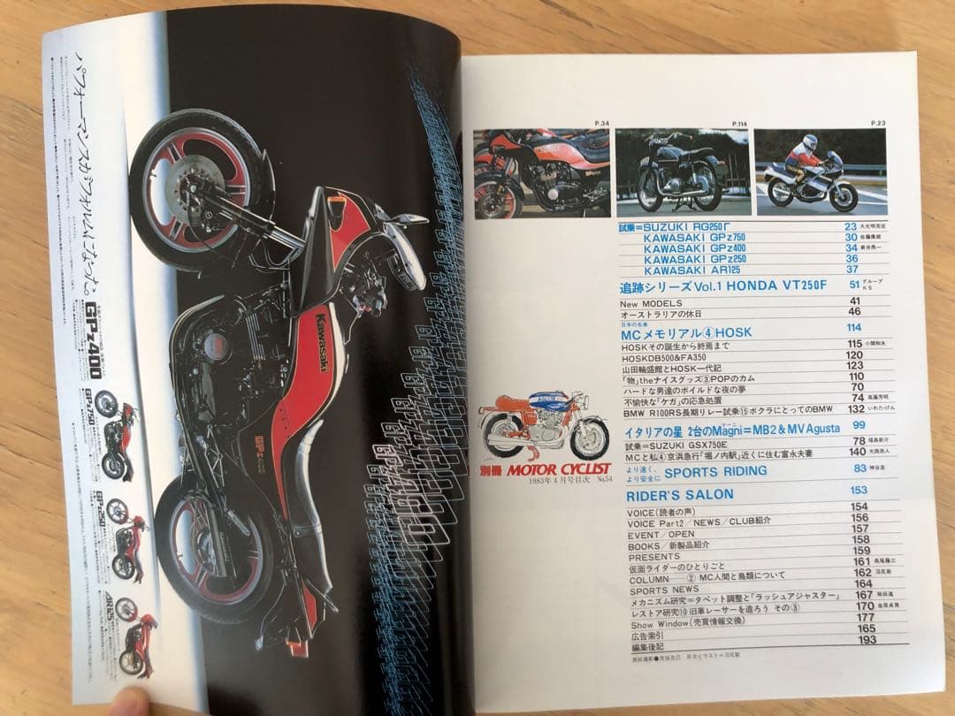 モーターサイクリスト 80年代 10冊セット