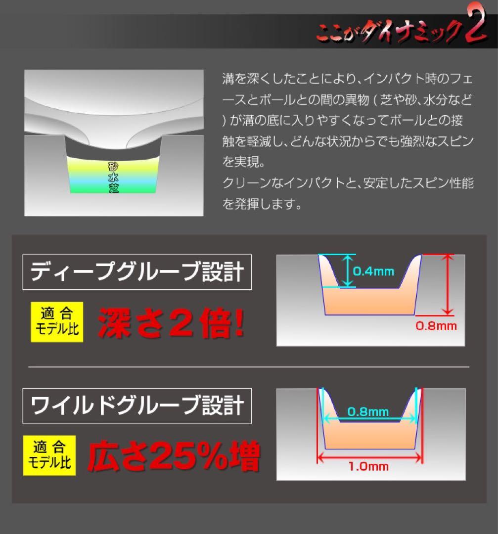 【2本セット】世界最強バックスピン！止まって戻って寄せワン連発の激スピンウェッジ