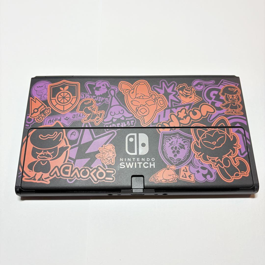 【美品】付属品未使用ニンテンドースイッチ スカーレット・バイオレット　有機EL