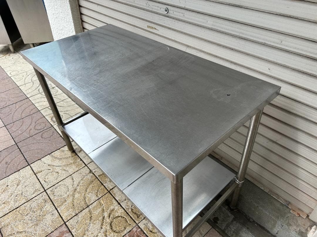 2【中古】作業台/ステンレス作業台 厨房 居酒屋 料理 キッチン