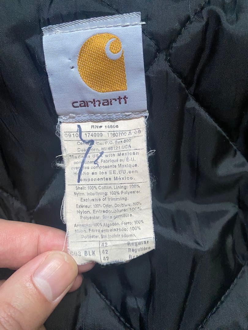 【美品】Carhartt USA製 デトロイトジャケットブラック L 古着