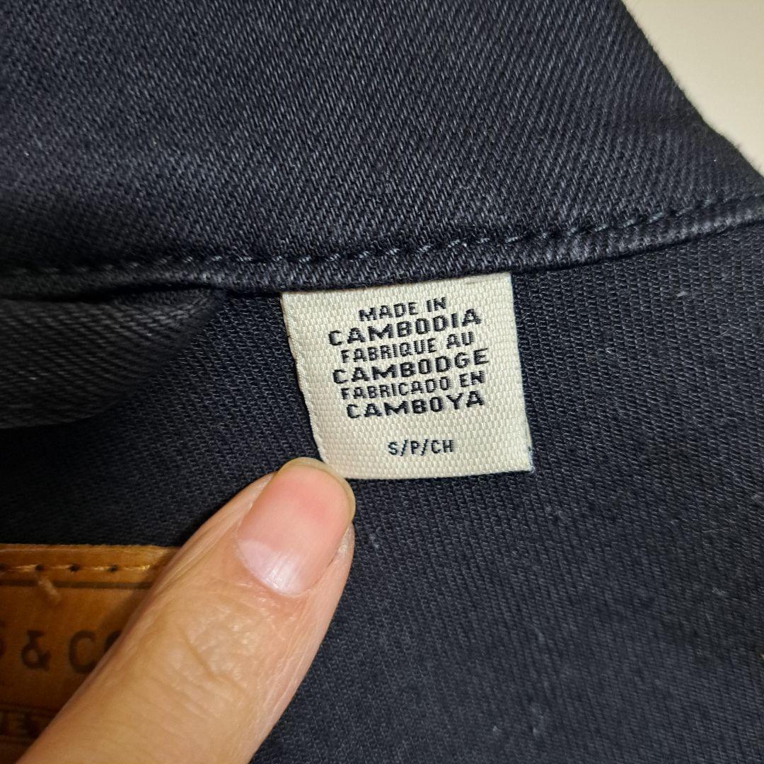 Levi's ブラック デニムジャケット S