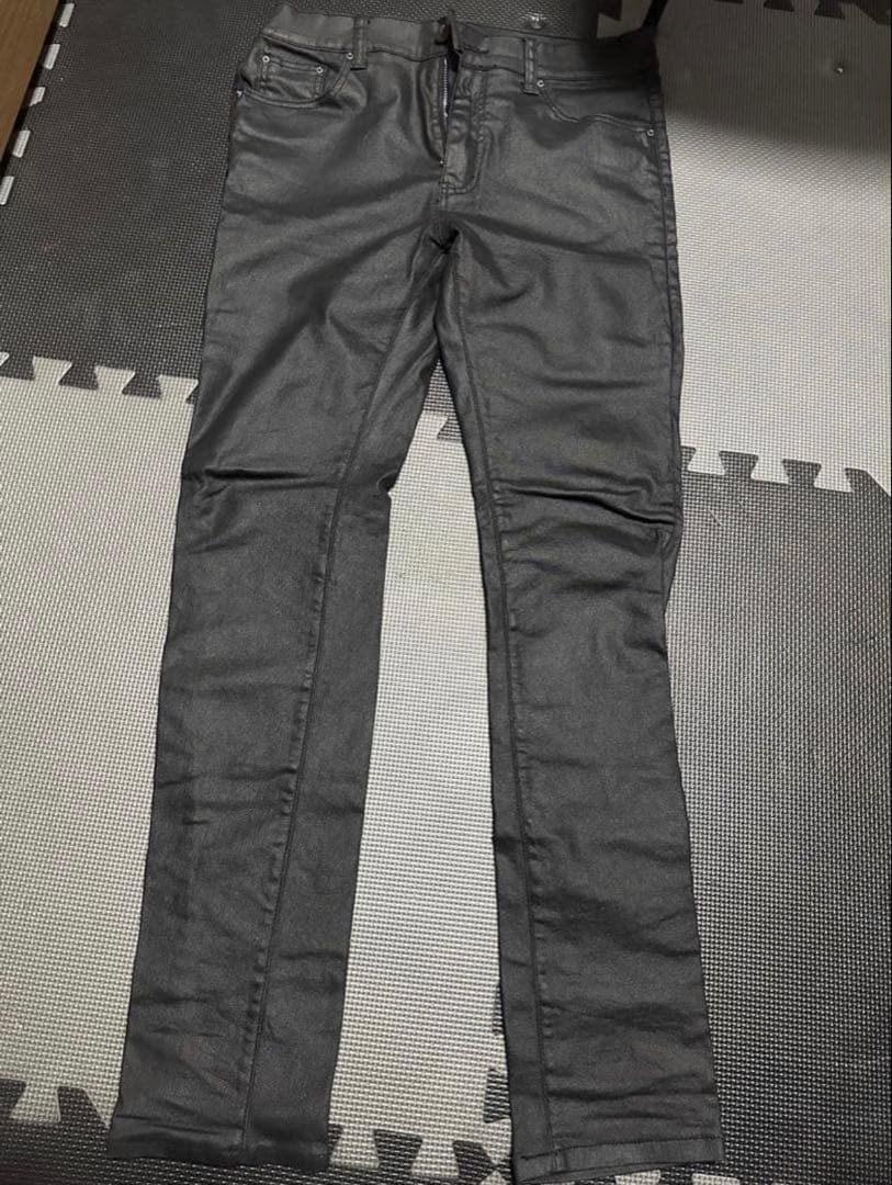 mnml ワックスコーティングスキニーデニム ストレッチ 36 レザー