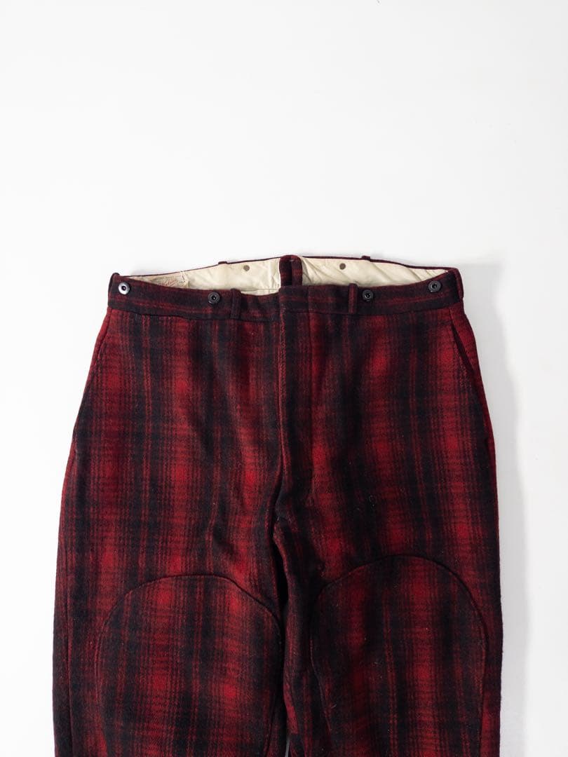 50s WoolRich ハンティングパンツ オンブレ シャドーチェック ウール