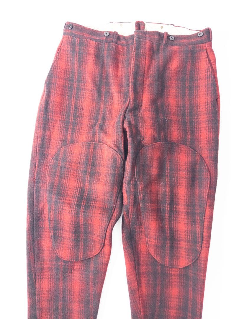 50s WoolRich ハンティングパンツ オンブレ シャドーチェック ウール