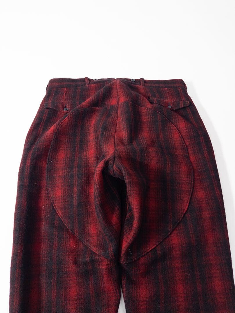 50s WoolRich ハンティングパンツ オンブレ シャドーチェック ウール