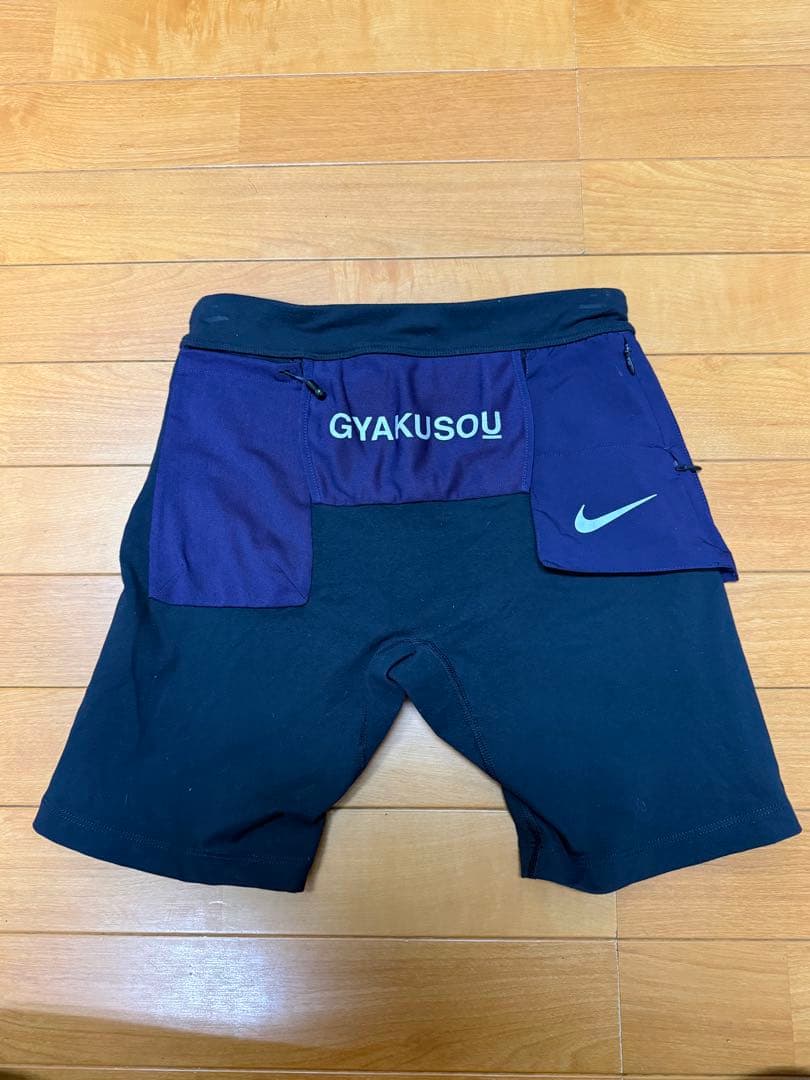 NIKE GYAKUSOU ギャクソウ ハーフタイツ S 黒紫