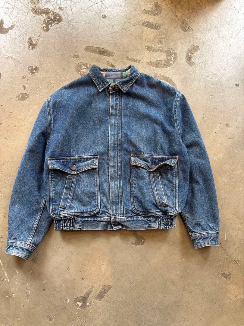 Levi’s デニムジャケット 短丈 ボックスシルエット L相当 古着