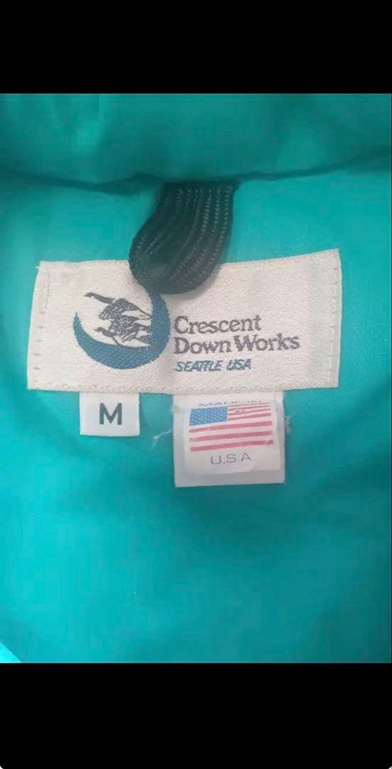 Crescent Down Works ダウンベスト M ターコイズ