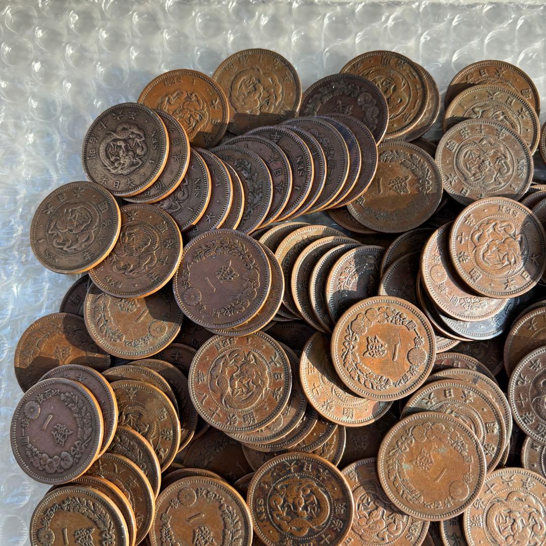 1銭銅貨　187枚　まとめ　古銭　旧貨幣