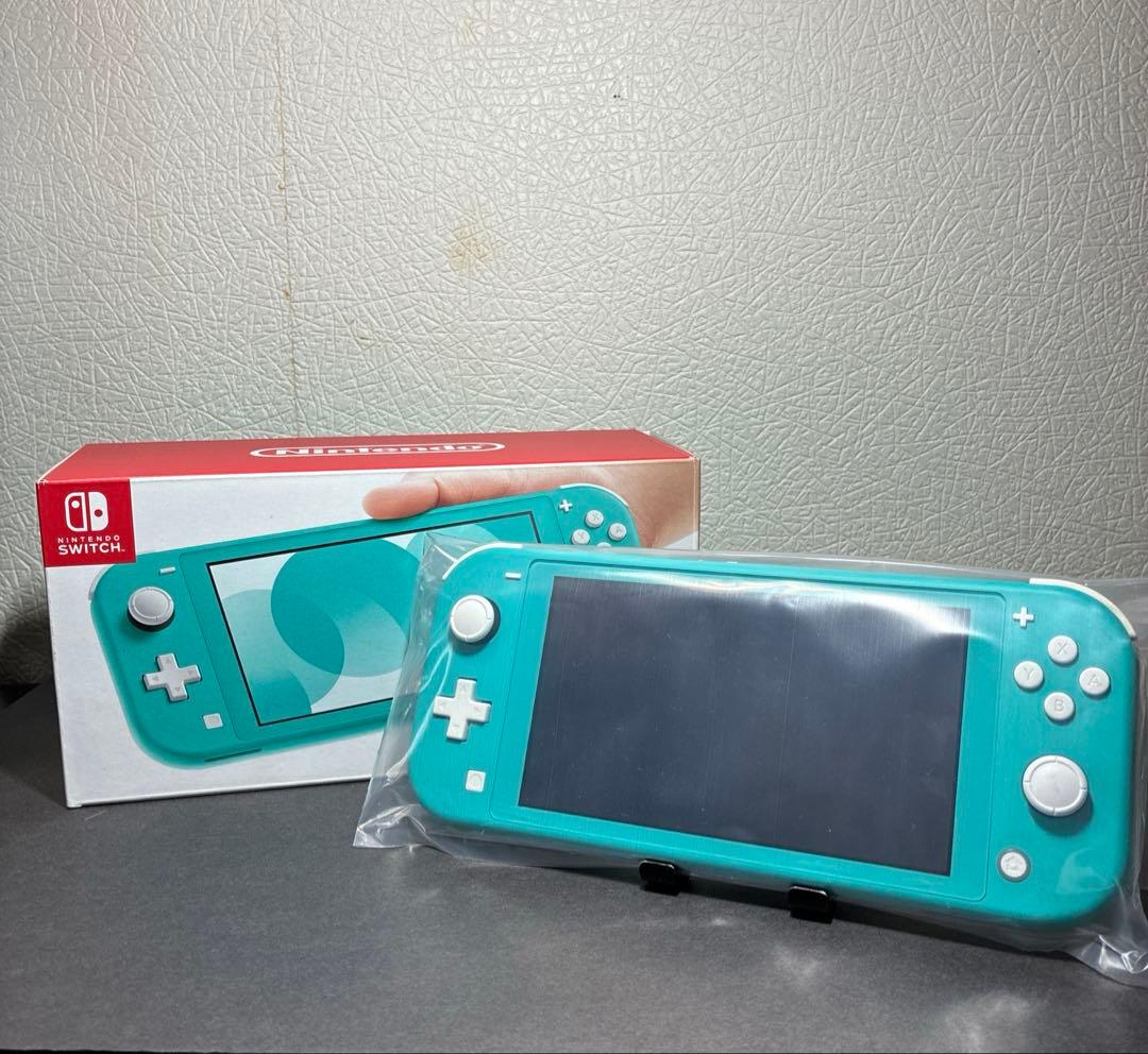 Nintendo Switch Light 本体 ターコイズ 箱付き 充電器無し