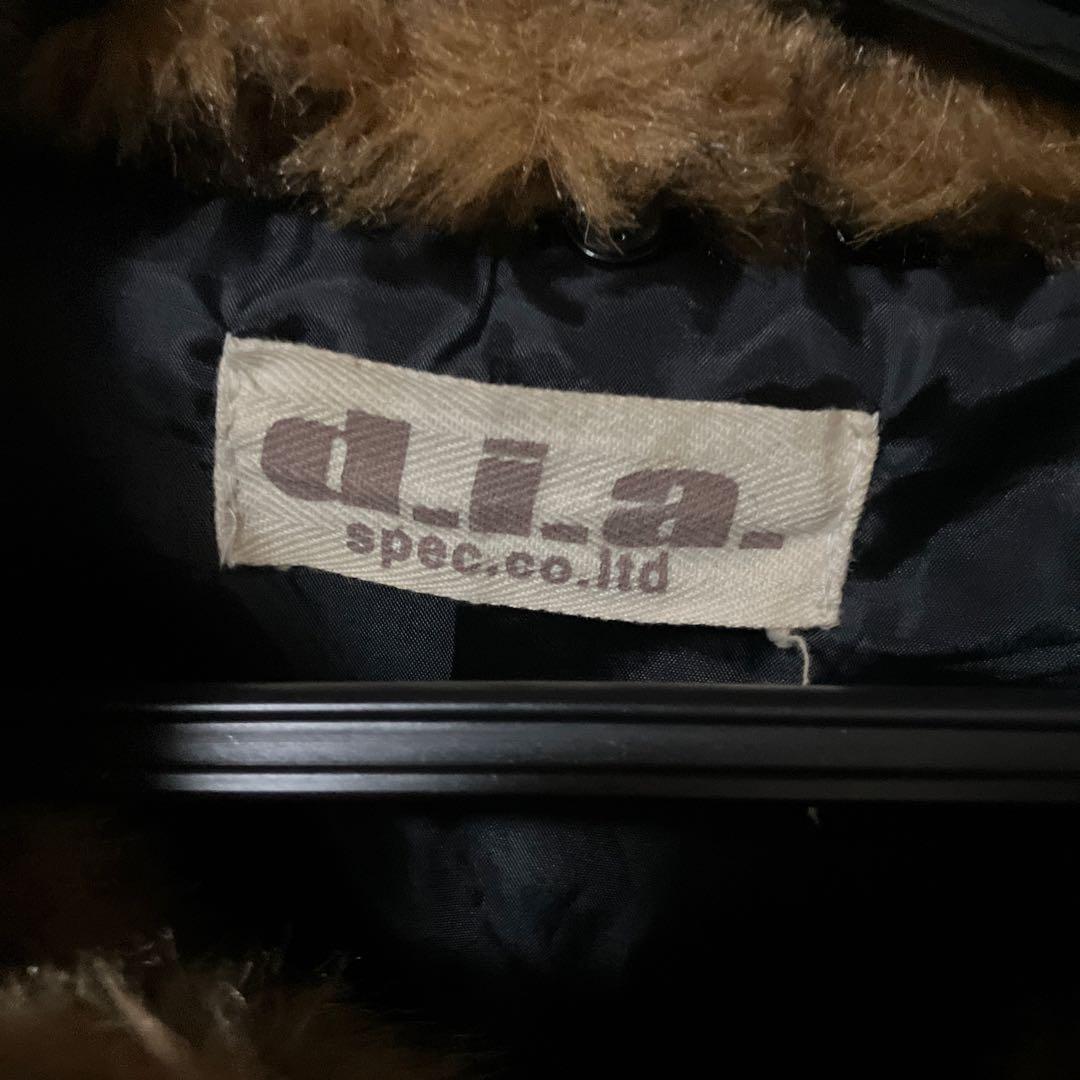 d.i.a. ファー付きダブルブレストジャケット 平成ギャル おまけ小物入れ付き