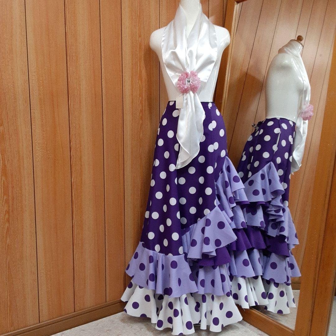 フラメンコ衣装　☆ファルダのみ　たっぷりフリルの豪華ファルダ