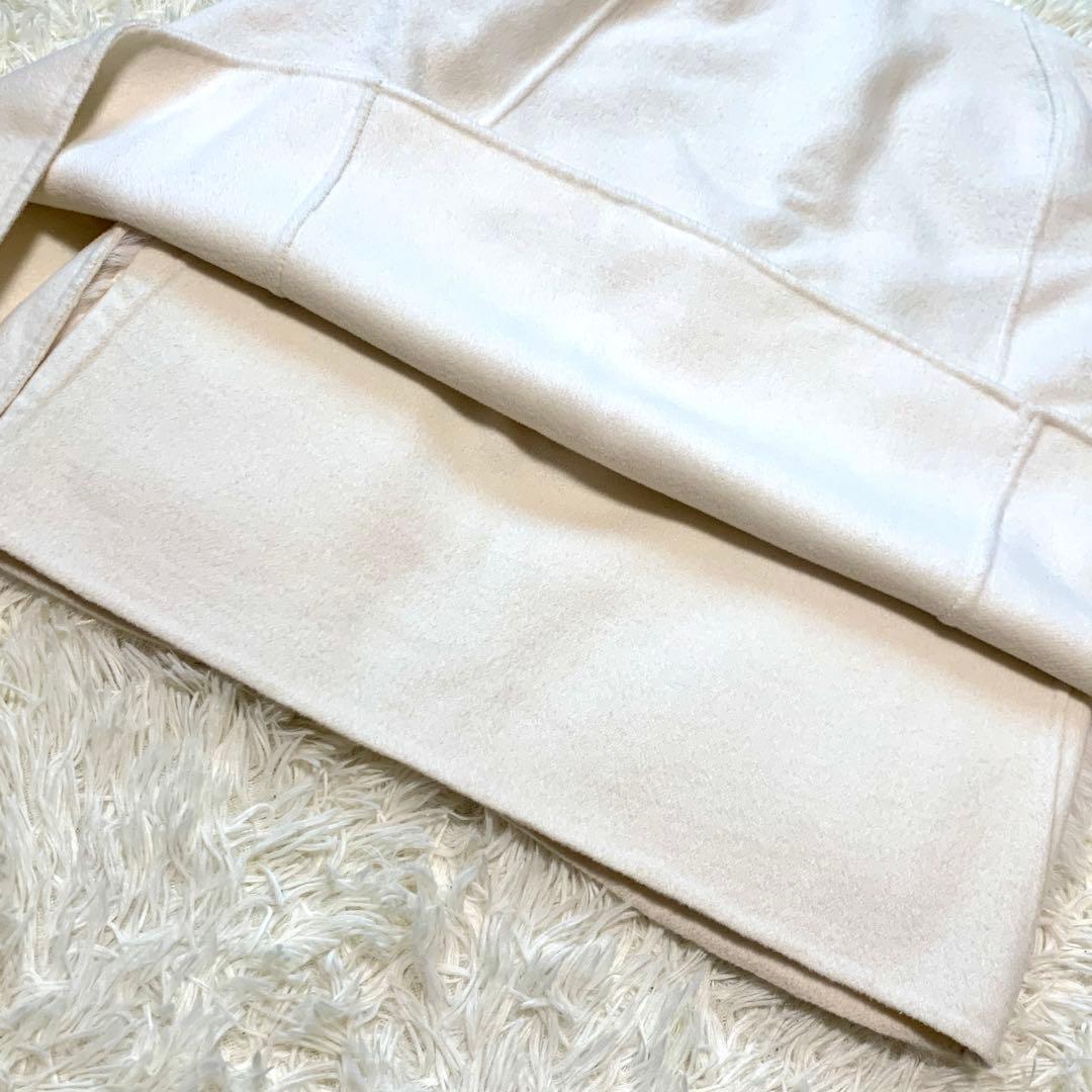 人気✨24AW セルフォード CELFORD ファーポケットケープジャケット 白