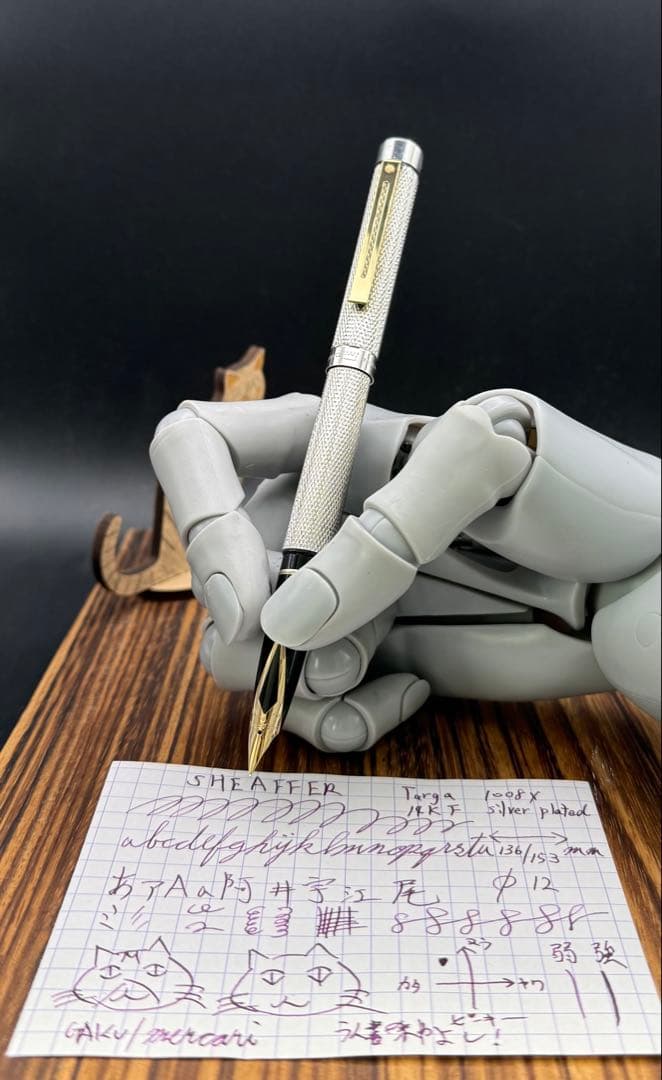SHEAFFER 万年筆 タルガ 1008X バーレイ シルバープレート 14K