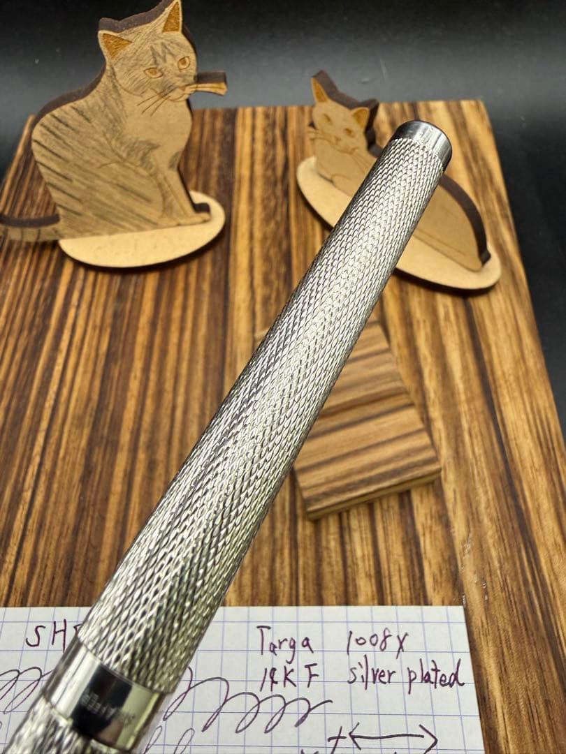 SHEAFFER 万年筆 タルガ 1008X バーレイ シルバープレート 14K