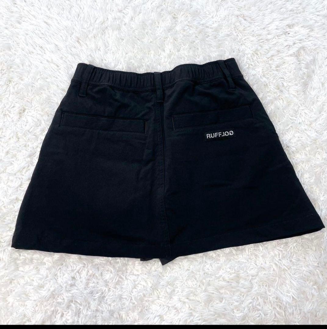 美品✨️ RUFFLOG ラフロッグ ハイパーストレッチゴルフスカート 黒