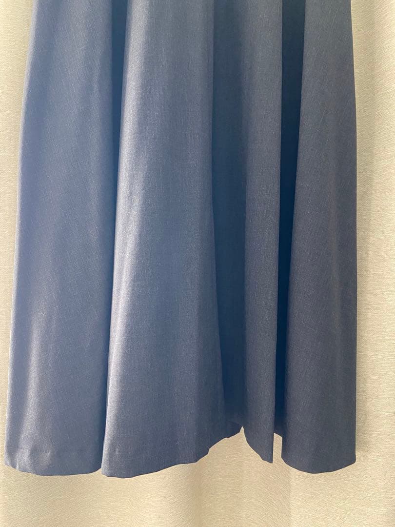 【極美品】mizuiroind ミズイロインド フレア　ジレ　ワンピースグレー