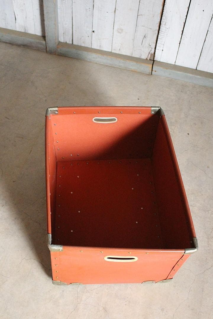 古いボテ箱　収納箱　レトロ　古道具