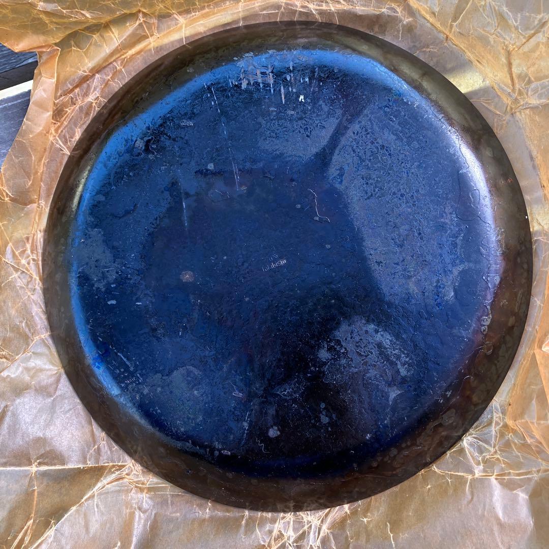 槇塚鐵工所フライパンディッシュ中と ハンドルセット