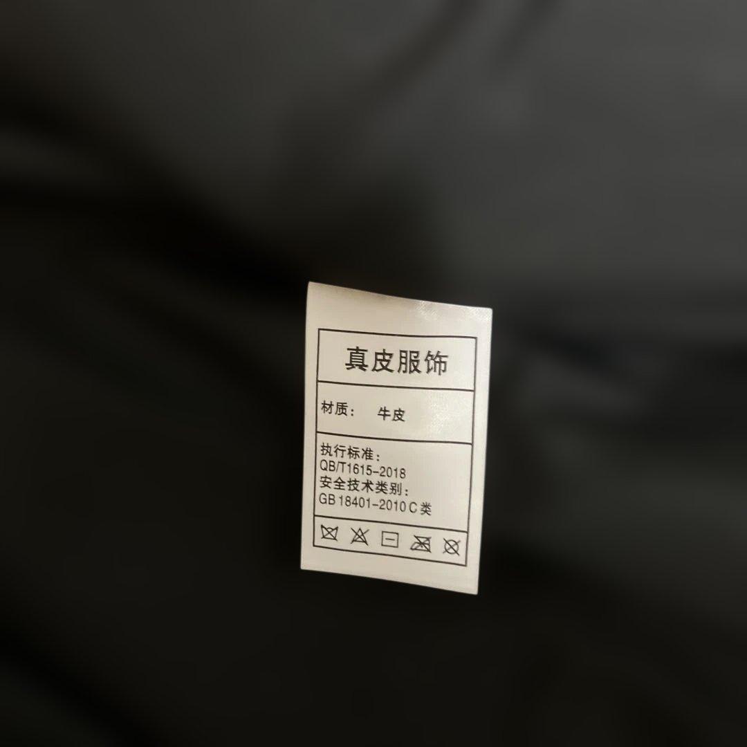 美品　FORTIME 本革　シングルライダースジャケット　　ブラック　4XL