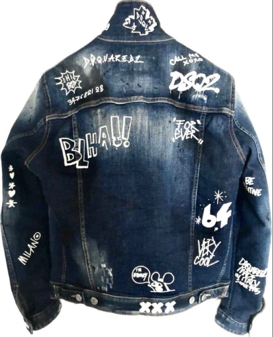 定価14万 22SS極レア・超名作・極美品 グラフィック デニムJACKET44