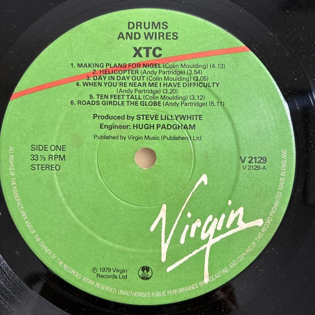XTC / DRUMS & WIRES 輸入12inch＋7inchレコード
