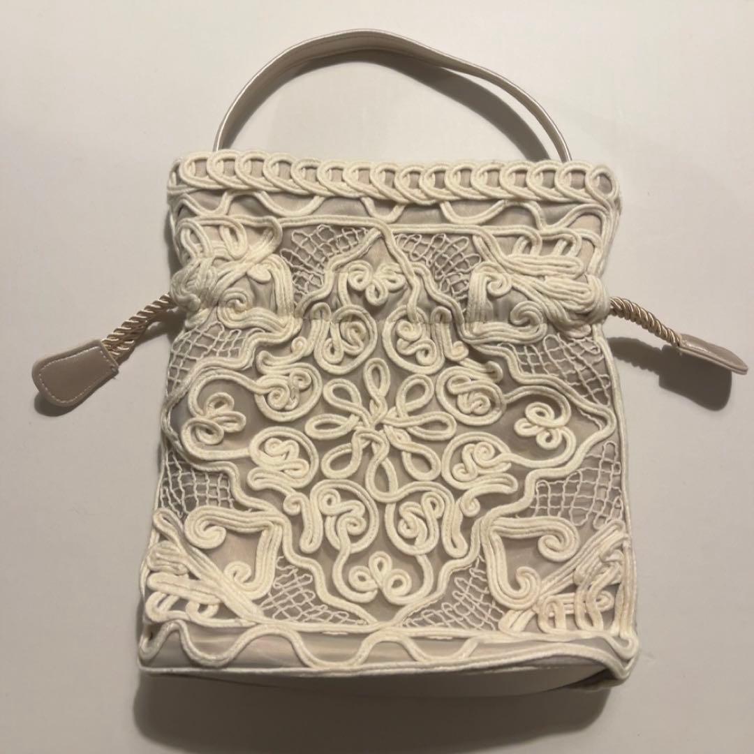ANEMONE 刺繍巾着2WAYバッグ