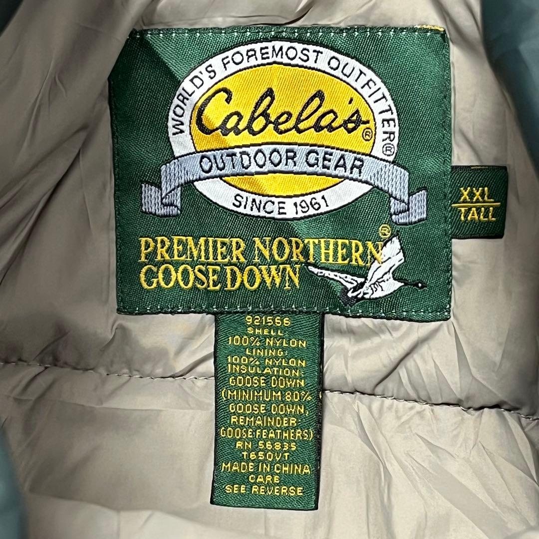 650 Cabela's XXL Tall 深緑グースダウン ビッグシルエット