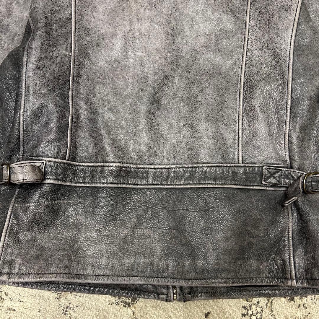 Eddie Bauer エディバウワー 白タグ レザージャケット　牛革　カウ
