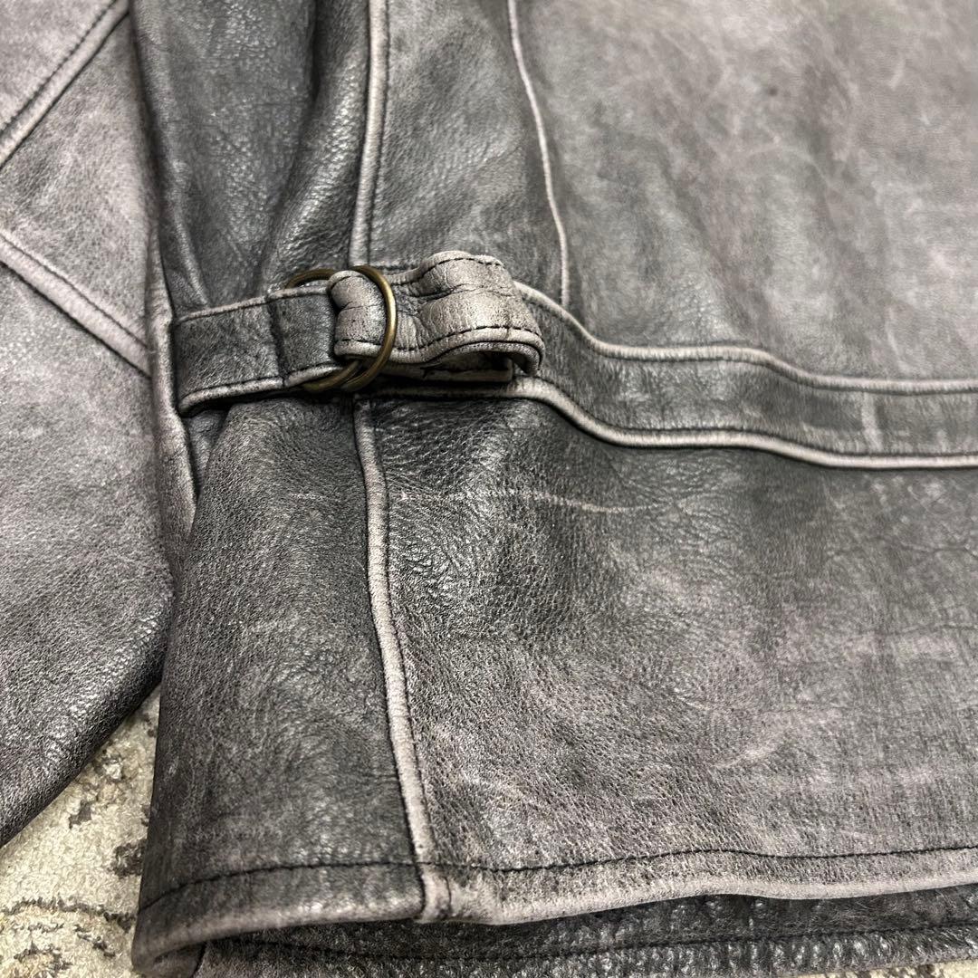 Eddie Bauer エディバウワー 白タグ レザージャケット　牛革　カウ
