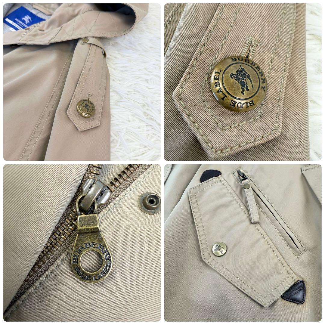 美品 バーバリーブルーレーベル Burberry ケープ コート トレンチ 38
