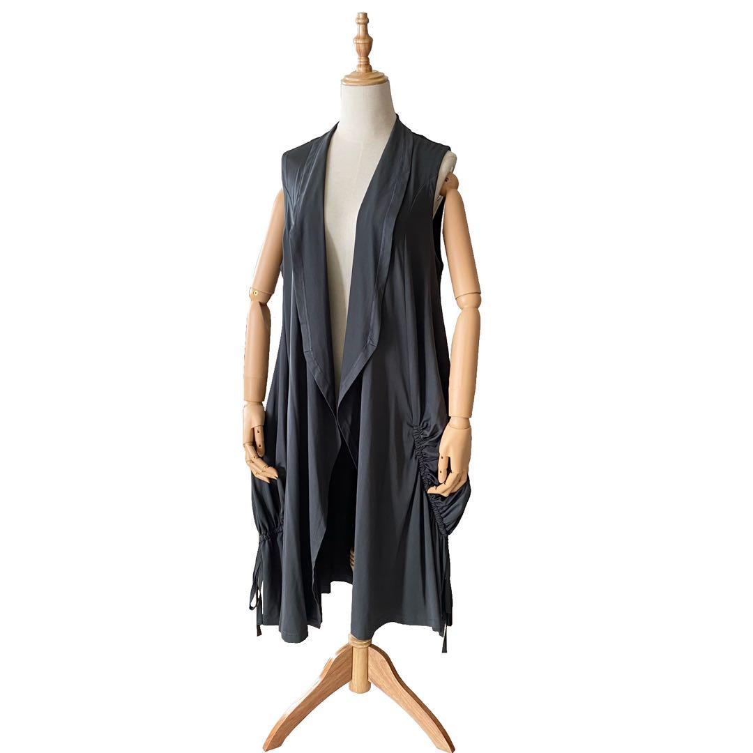 美品 EIKO KONDO エイココンドウ ロング ジレ ベスト F