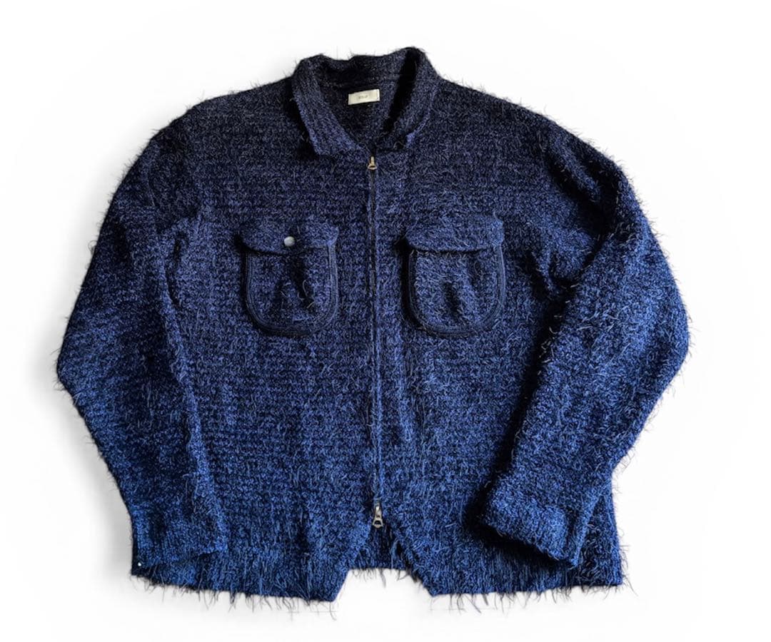 ジャケット・アウター STEAF 24AW PELT KNIT SHIRTS
