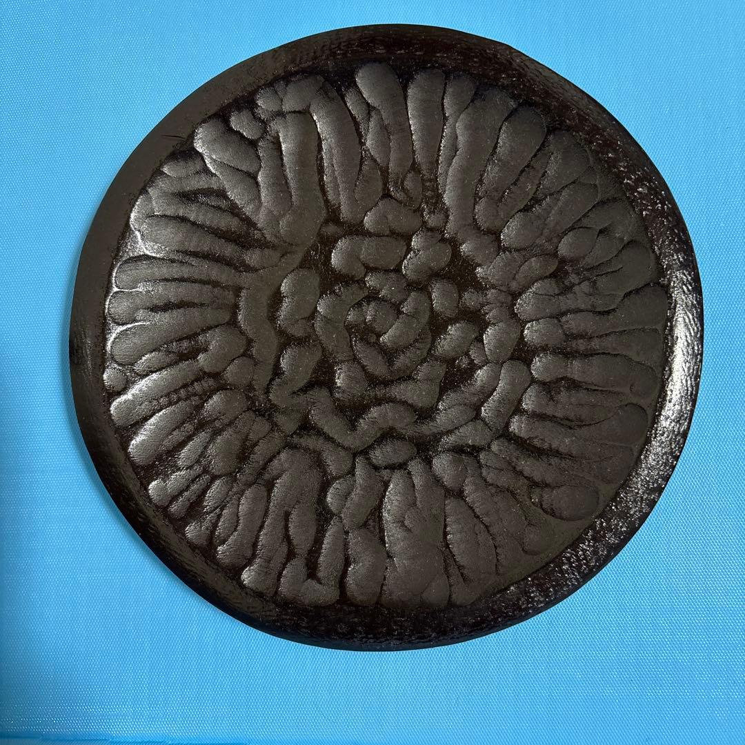 木製お皿　器　小物置き　作家もの　手彫り　食器　飾り物