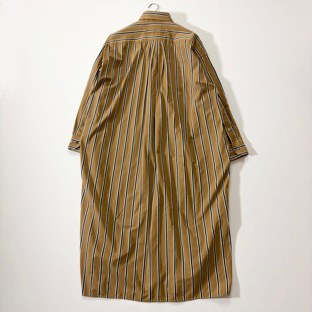 極美品　ティッカ　シャツワンピース　SOMELOS社製　ワイド　ロゴボタン