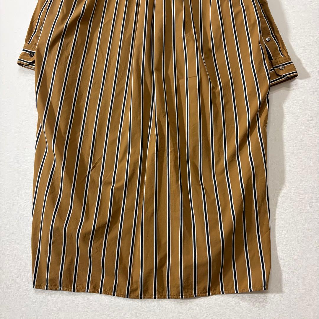 極美品　ティッカ　シャツワンピース　SOMELOS社製　ワイド　ロゴボタン