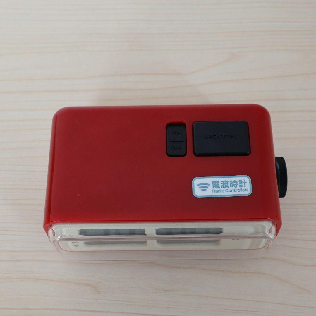 【超希少・廃盤品】BRUNO 電波 時計 レトロアラーム レッド 動作確認済み