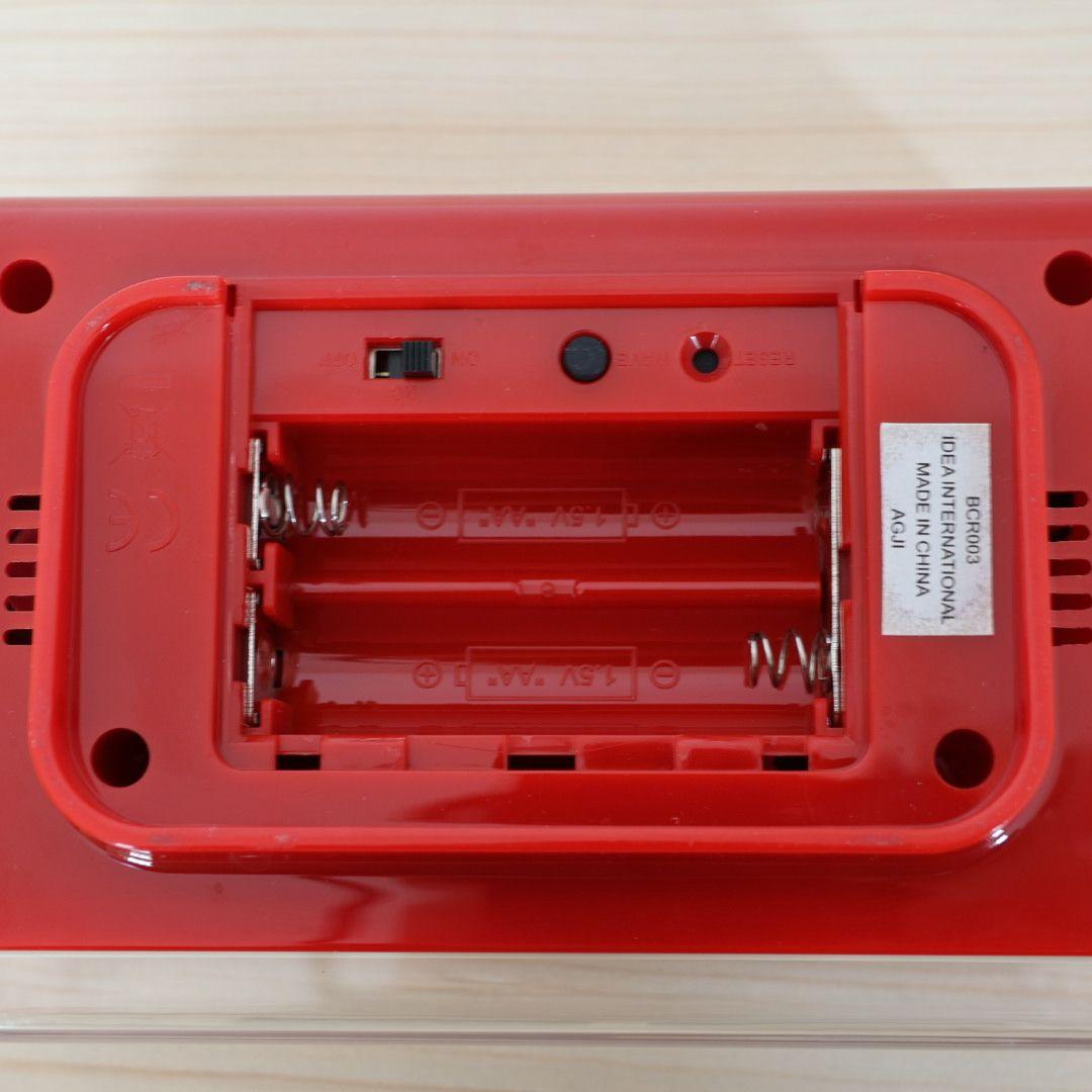 【超希少・廃盤品】BRUNO 電波 時計 レトロアラーム レッド 動作確認済み