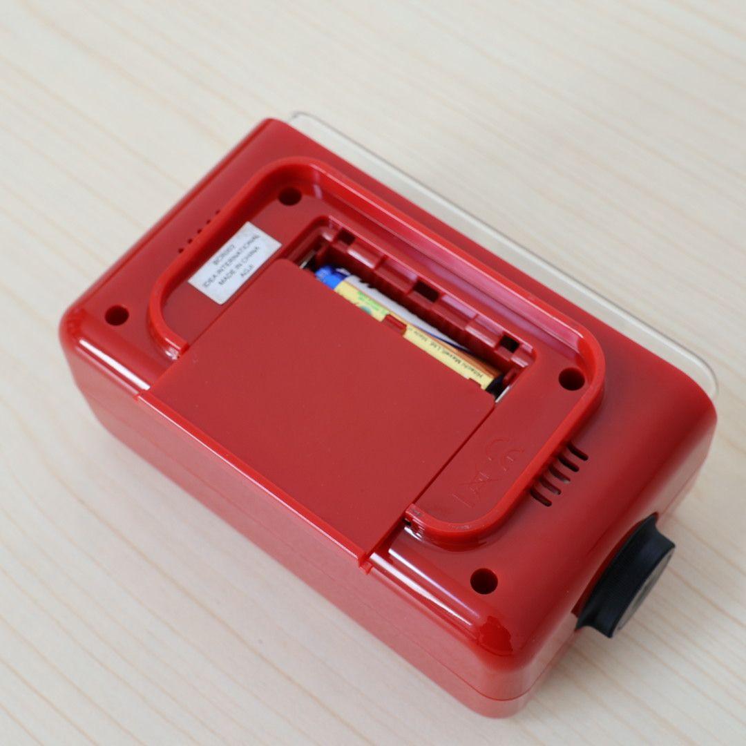 【超希少・廃盤品】BRUNO 電波 時計 レトロアラーム レッド 動作確認済み