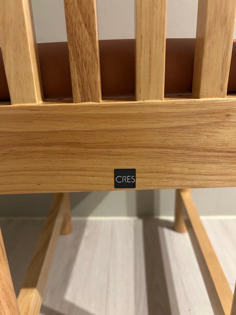 【新品未使用】CRES クレス ダイニングチェア 木製 椅子　2脚セット③