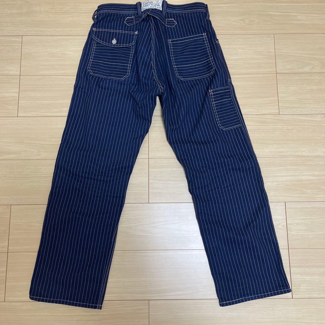 週末限定　フリーホイーラーズ　ロングショアマン　ウォバッシュ　ワークパンツW32