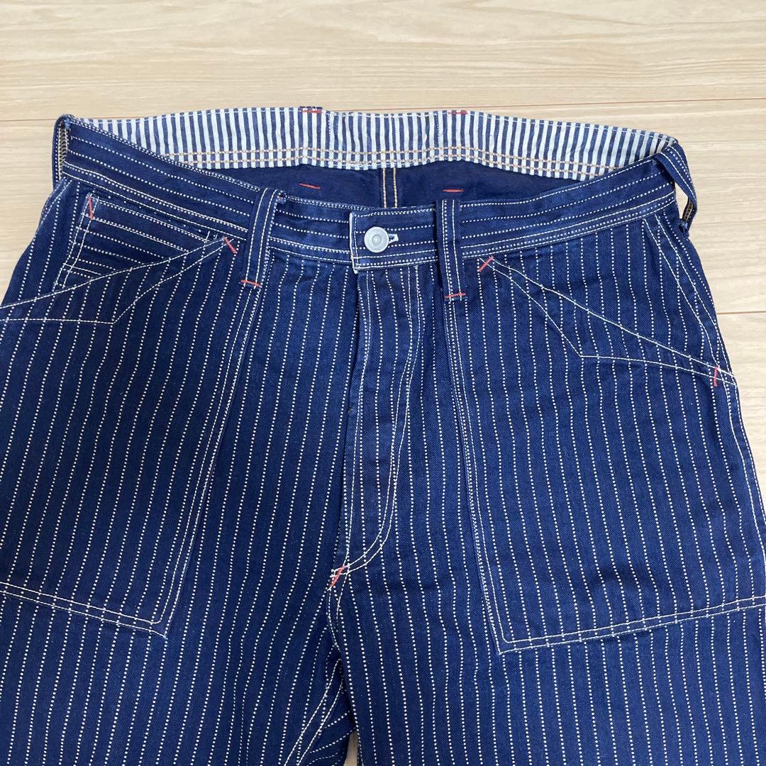 週末限定　フリーホイーラーズ　ロングショアマン　ウォバッシュ　ワークパンツW32
