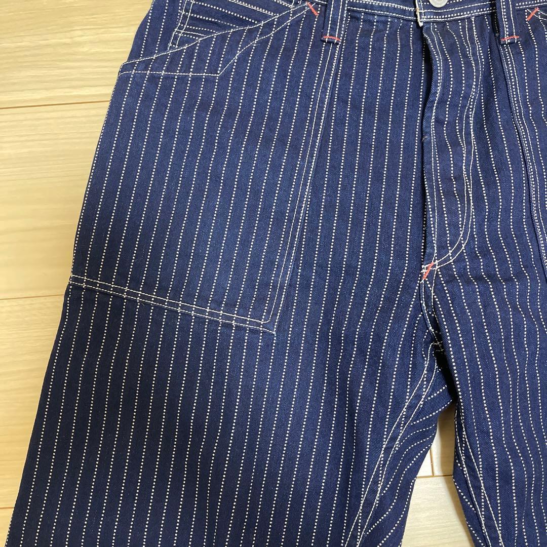 週末限定　フリーホイーラーズ　ロングショアマン　ウォバッシュ　ワークパンツW32