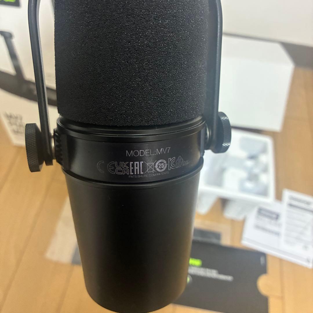 SHURE 配信向けマイク MV7KJ 元箱付き