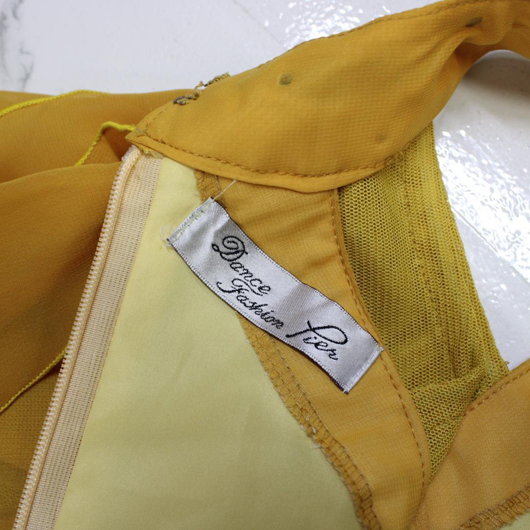 【美品 社交ダンス衣装】ワンピース ドレス Dance Fashion pier