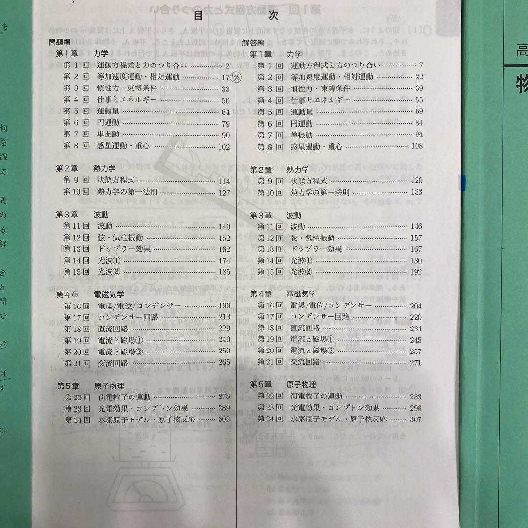 鉄緑会高三 物理発展講座問題集＆受験講座問題集