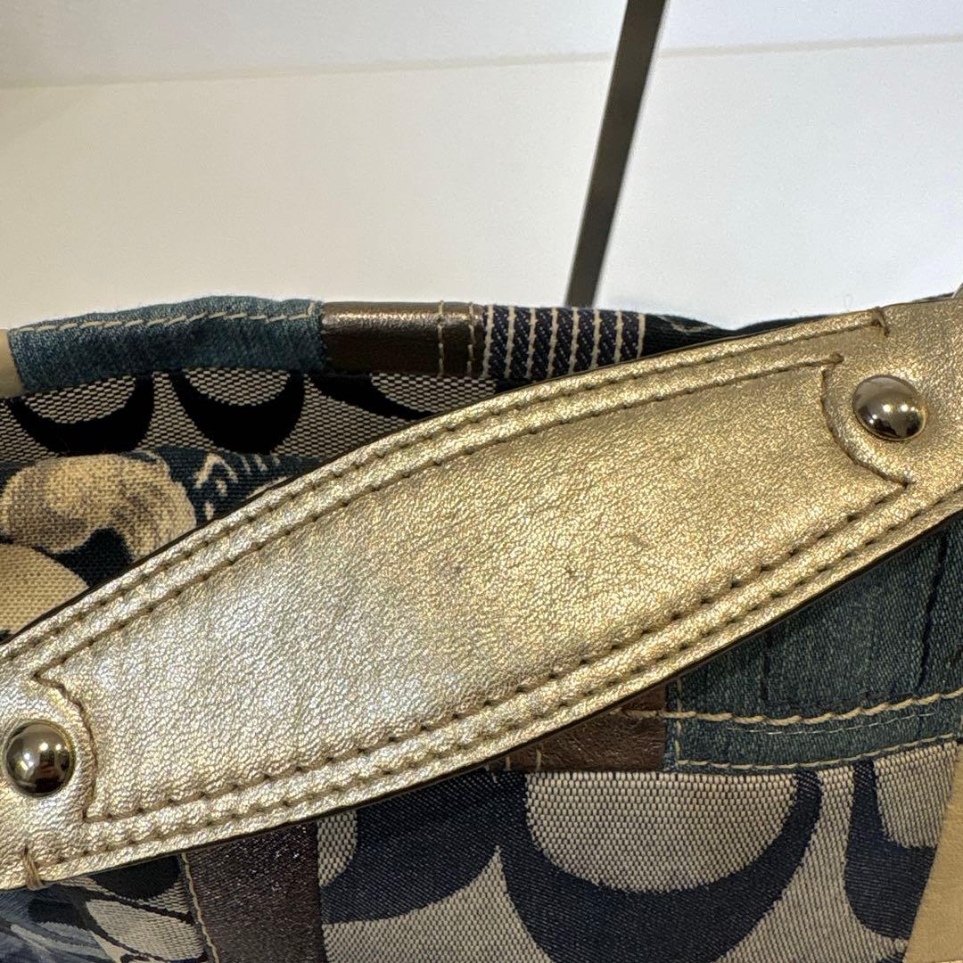 バッグ 00s coach archive patchwork denim y2k