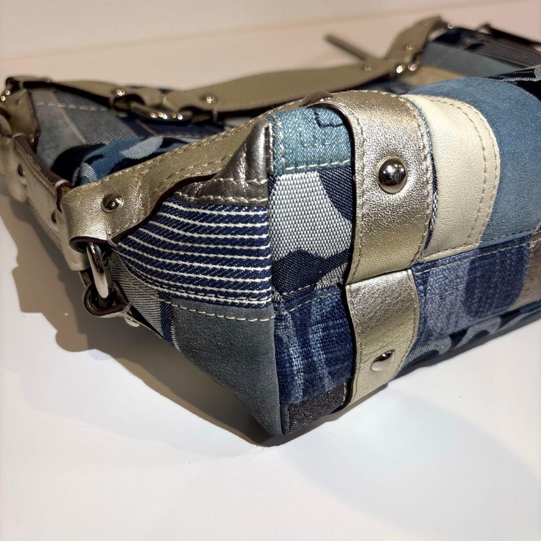 バッグ 00s coach archive patchwork denim y2k