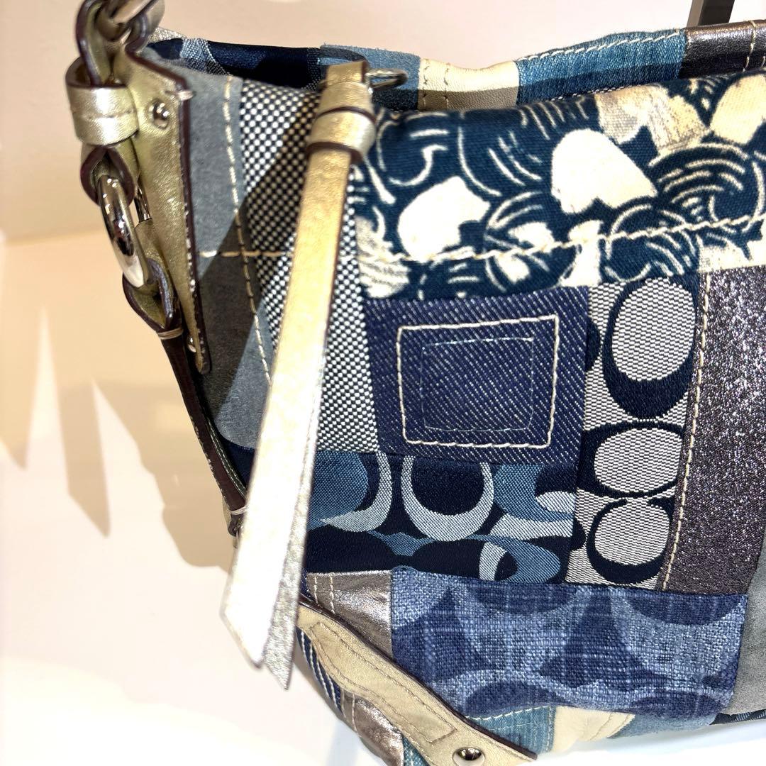 バッグ 00s coach archive patchwork denim y2k